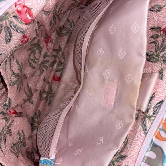 Vera Bradley Rain Forest Canopy Iconic Large Quilted Travel Commuter Tote Bag - Picture 4 of 12